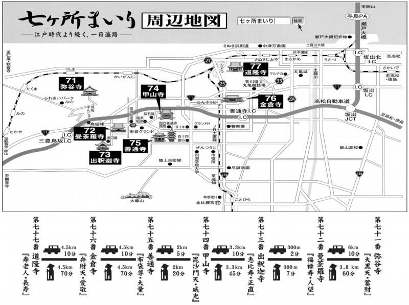 七か所まいり周辺地図